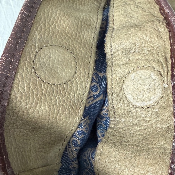 Genuine leather suede draw string bucket shoulder handbag purse oversized olive - Picture 10 of 10